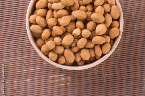 Japanese Peanuts into a bowl