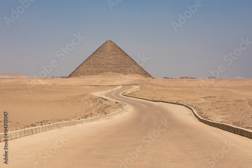 The Red pyramid of Dahshur in Giza  Egypt