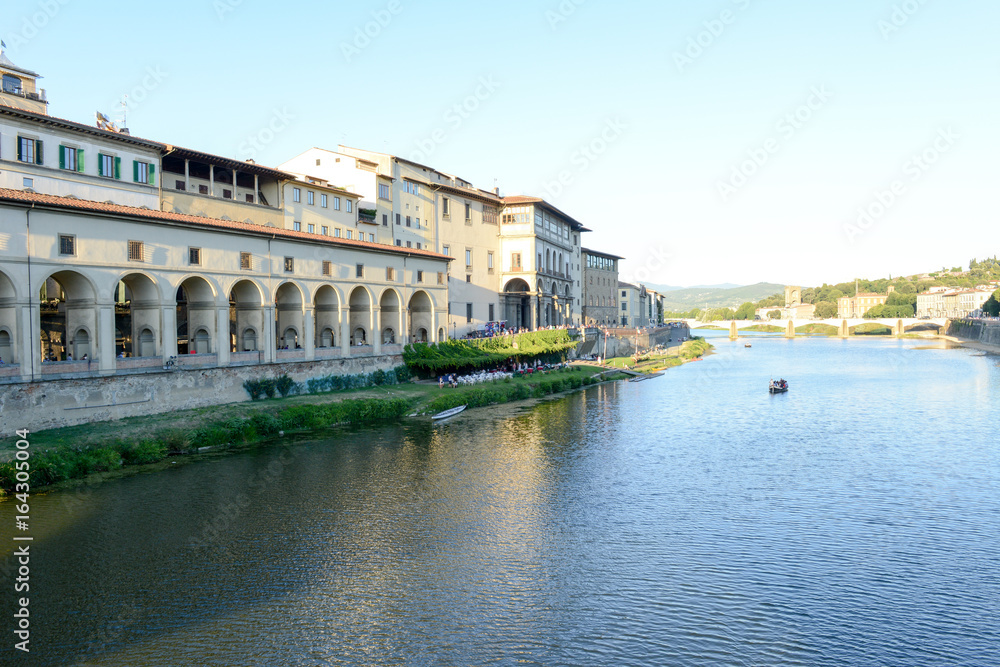 River Arno at Florence on Italy.