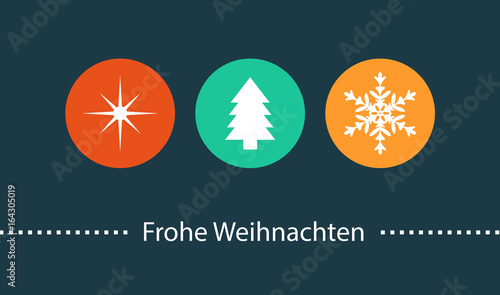 Obraz na plátně Frohe Weihnachten