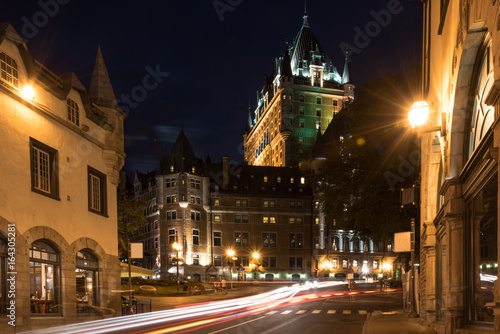 Streets of old Quebec city near Fairmont Le Chateau Frontenac. Canada © EPasqualli