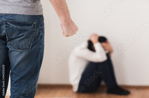 Bilde på lerret unhappy woman suffering from domestic violence