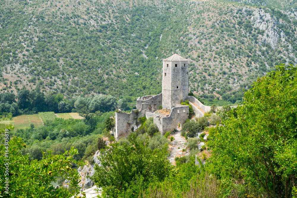 Pocitelj, an ancient city in the south of Bosnia and Herzegovina near Mostar 