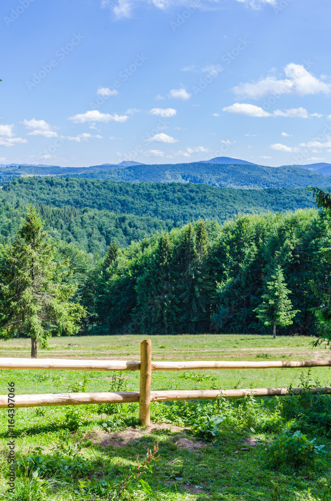 Carpathian mountains landscape view in Yaremche Carpathian mountains landscape view in Yaremche