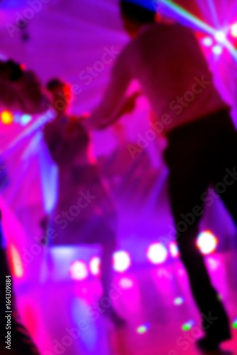 Dancefloor, party concept with dancing people