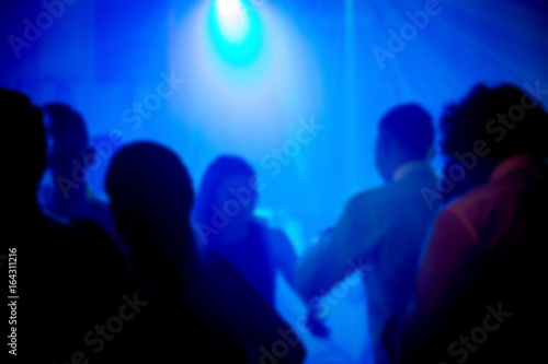 Dancefloor, party concept with dancing people