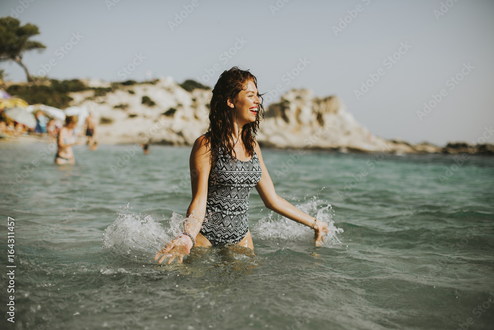 Woman in the sea Woman in the sea