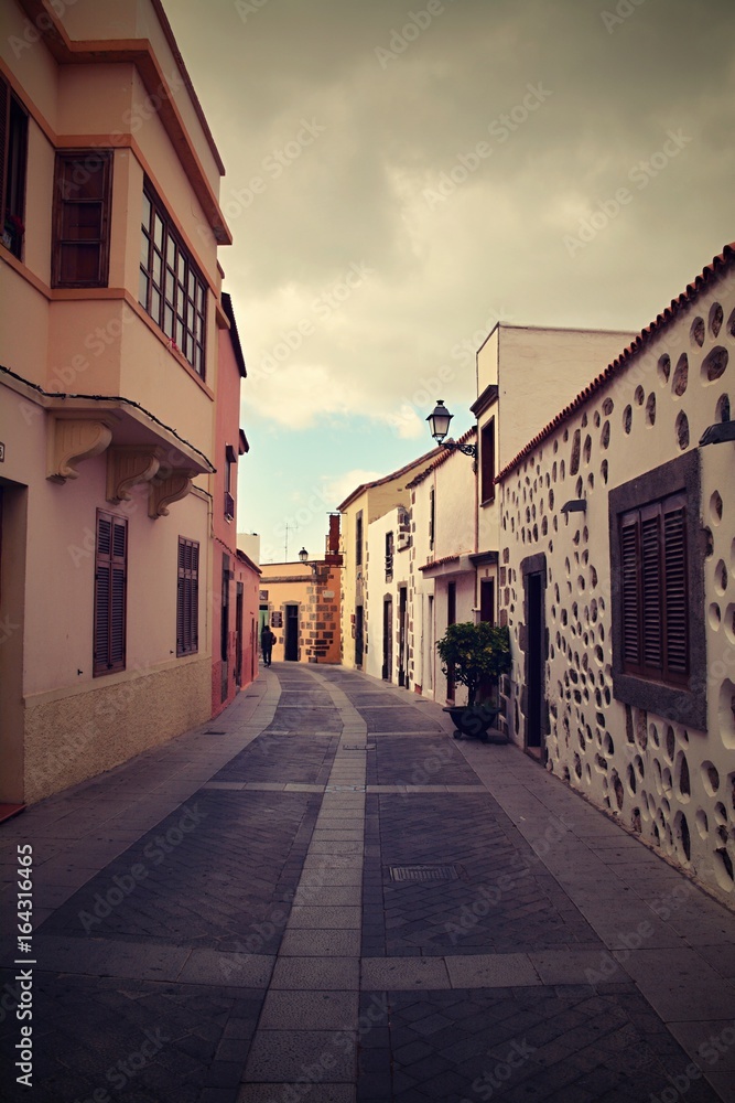Fototapeta premium Colourful town, Gran Canaria, Spain