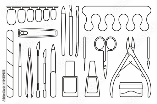 Manicure tools Icons