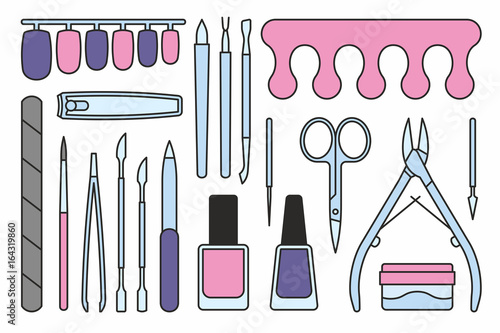 Manicure tools Icons