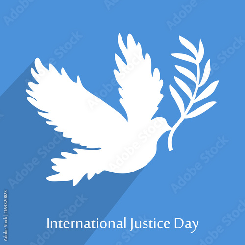 illustration of International Justice day background