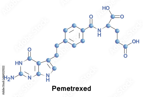 Pemetrexed is a chemotherapy drug. Its indications are the treatment of pleural mesothelioma and non-small cell lung cancer