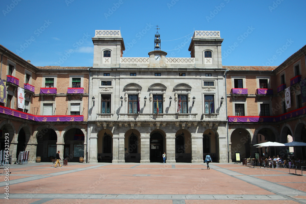 The Mayor Square in Avila, Spain