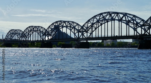 Brücke über der Düwa in Riga