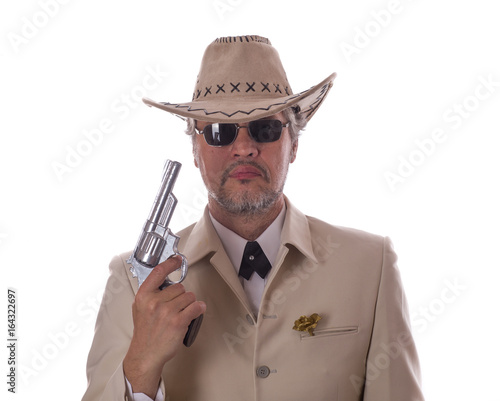 Cowboy with revolver