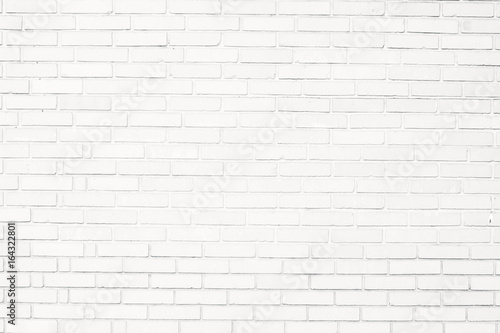 White brick wall texture. Abstract wallpaper. Perfect texture for the interior exterior any possible industrial grunge vintage hipster background. Close up