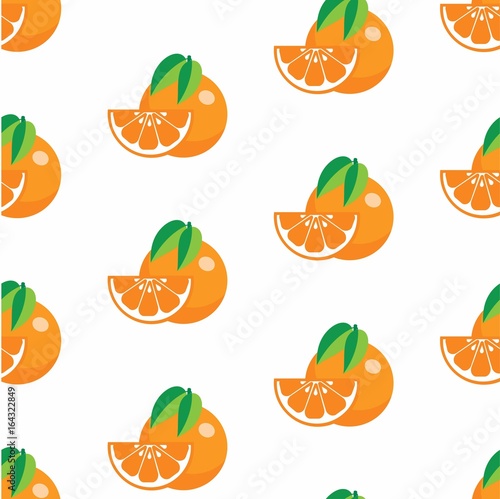 pattern with oranges