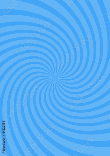 Vector illustration for swirl design. Swirling radial pattern background. Vortex starburst spiral twirl square. Helix rotation rays. Converging psychedelic scalable stripes. Fun sun light beams