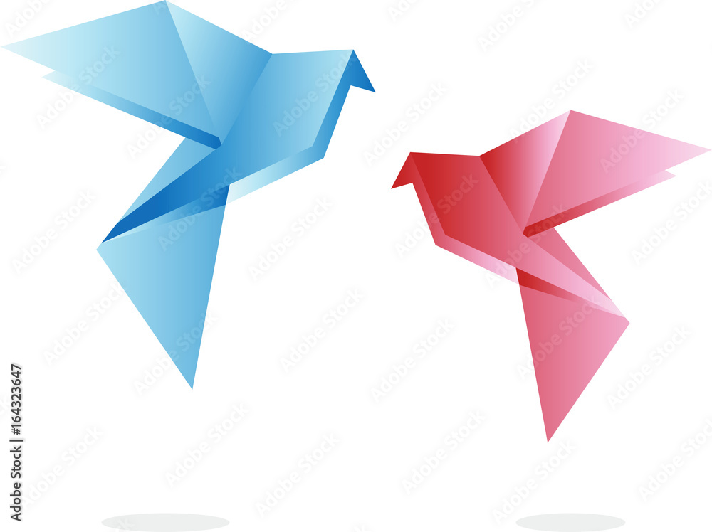 Obraz premium Origami birds