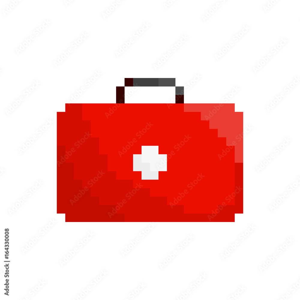 Obraz premium Pixel first-aid kit for games and applications