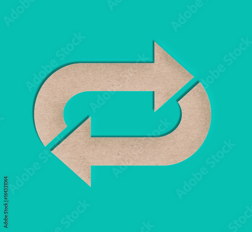 Paper Cut Repeat Sign