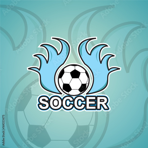 Soccer logo template
