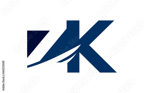 Free Download ZK Negative Space Square Swoosh letter Logo - GFXLoad