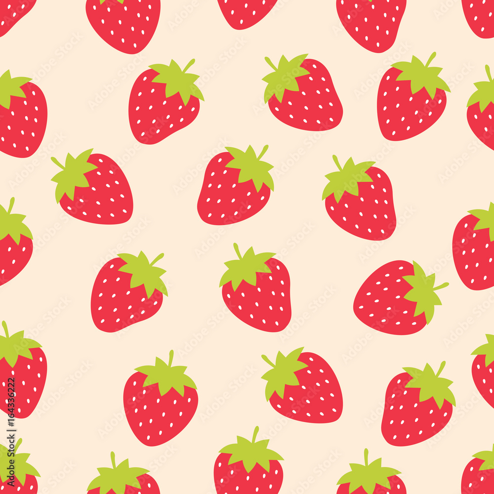 Cute strawberry seamless pattern Cute strawberry seamless pattern