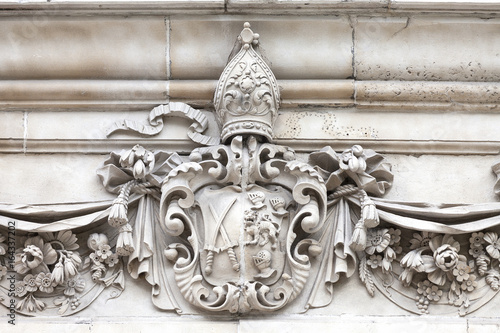 18th century St Paul Cathedral, details, London, United Kingdom.