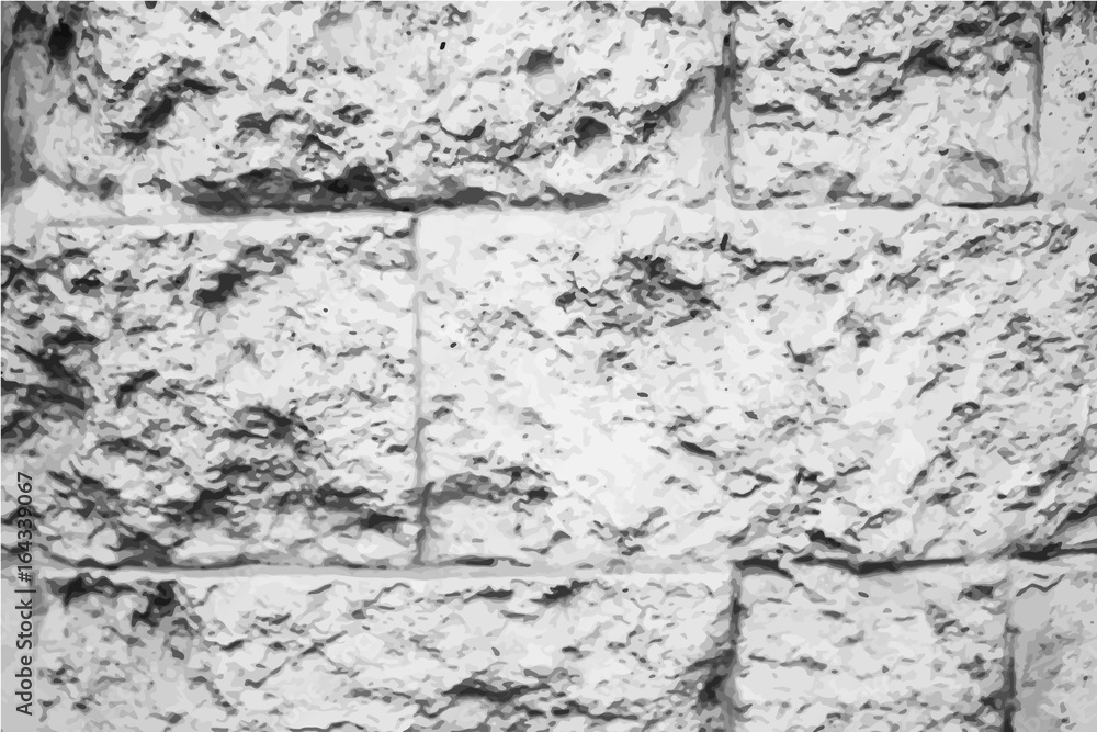 Fototapeta premium Distressed texture of brick wall closeup. Ancient stone wall.
