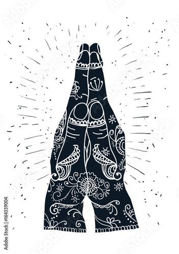 Element yoga mudra hands namaste