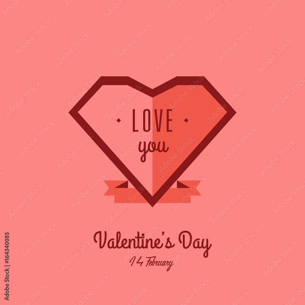 Valentine's day card-illustration Valentine's day card-illustration