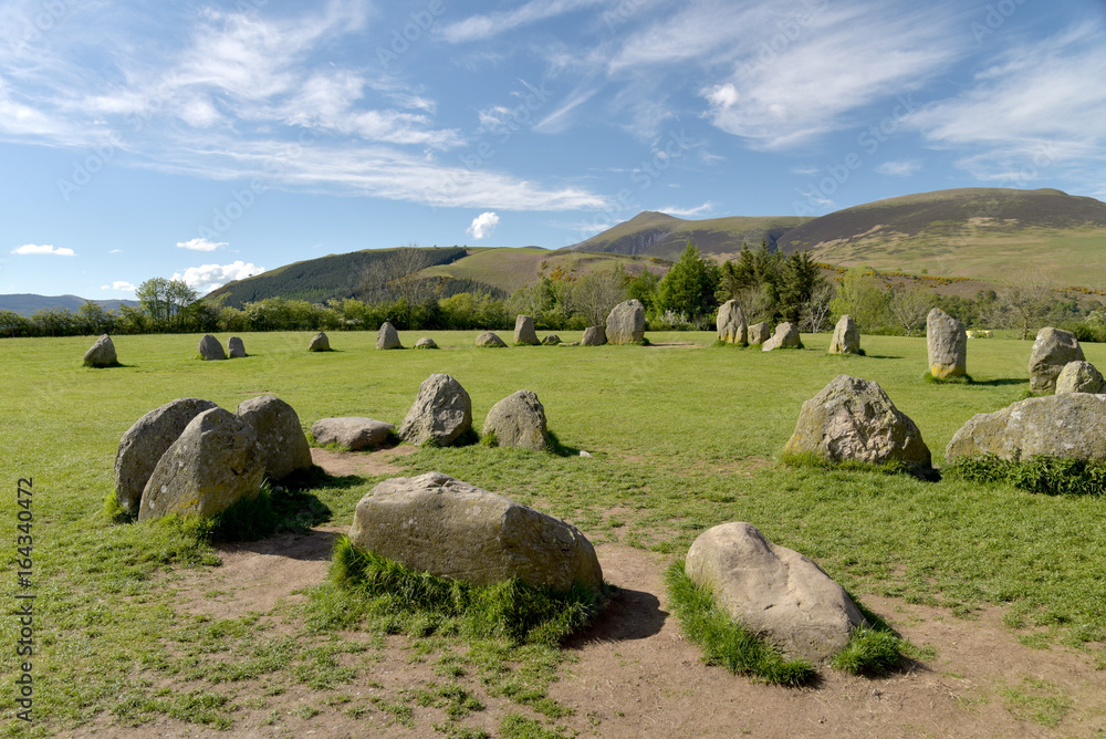 Castlerigg Stone Circle and Skiddaw, English Lake District 