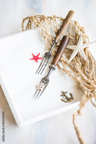 Wallpaper Mural Summertime marine table setting Torontodigital.ca