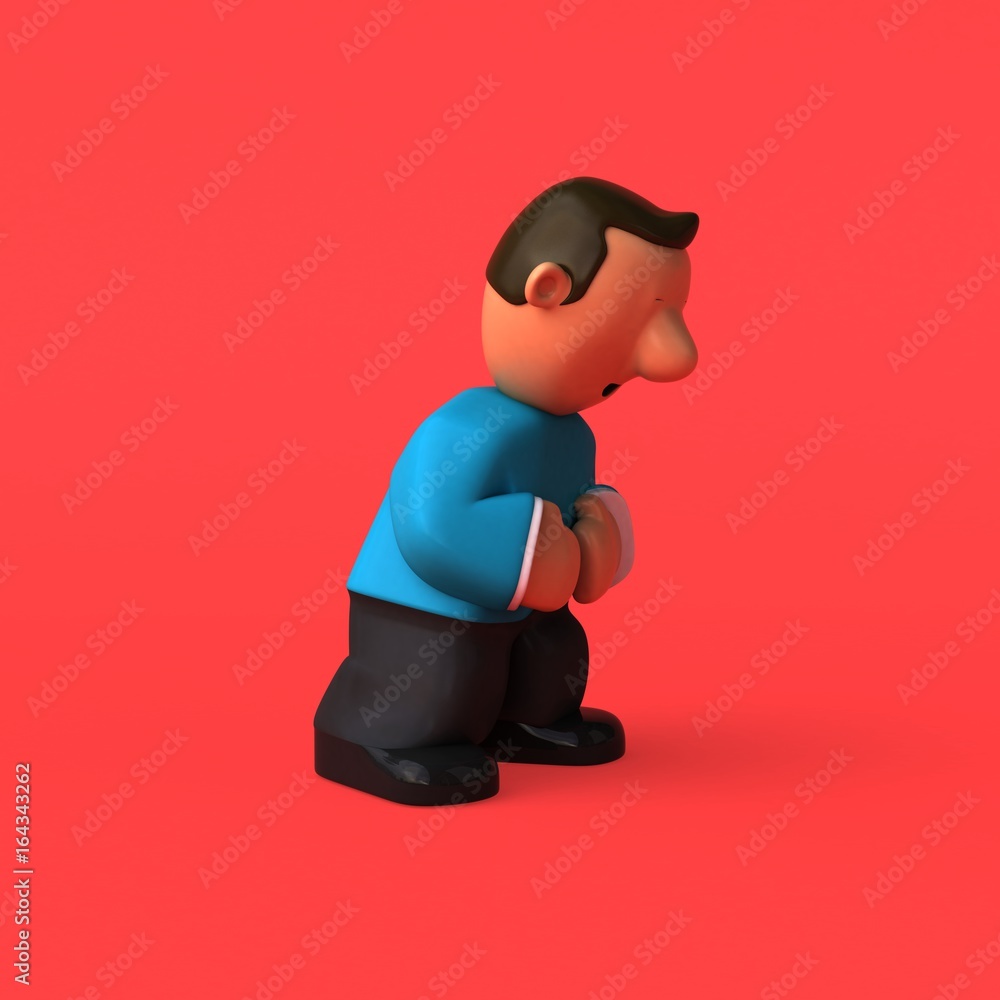 Cartoon character - 3D Illustration