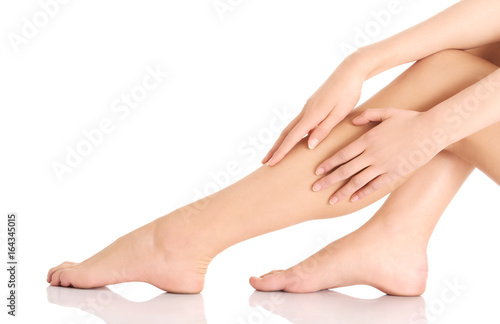 Beautiful well-groomed female legs . Foot care . © Piotr Marcinski