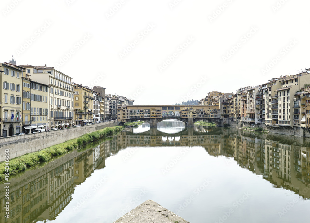 Fototapeta premium Views of neighborhoods, monuments, streets and the Duomo. Tourist sites of Florence, Italy