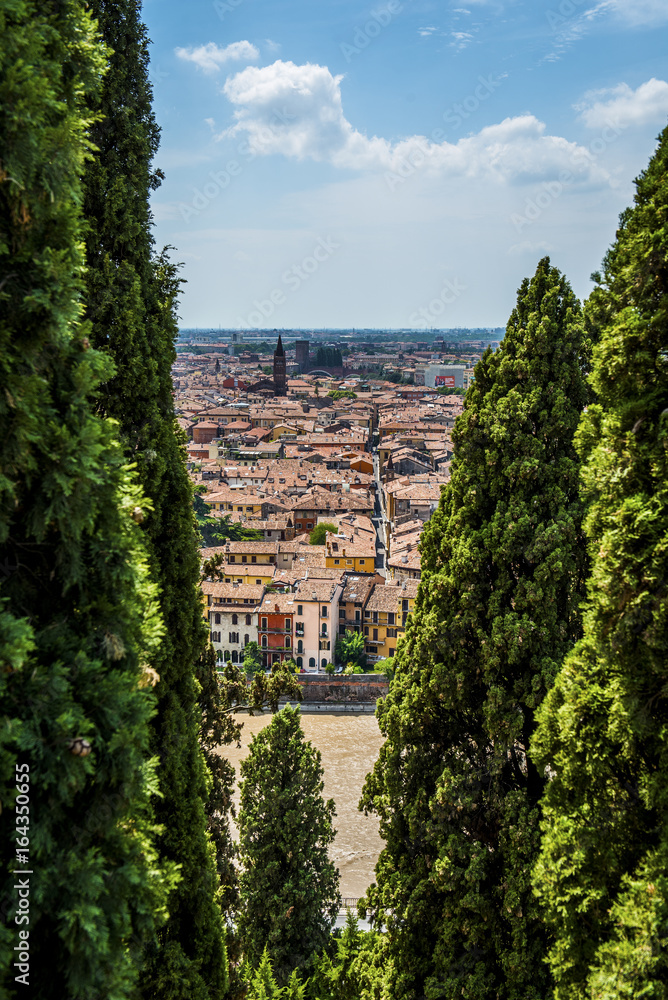 Naklejka premium Verona - veduta dalle Torricelle