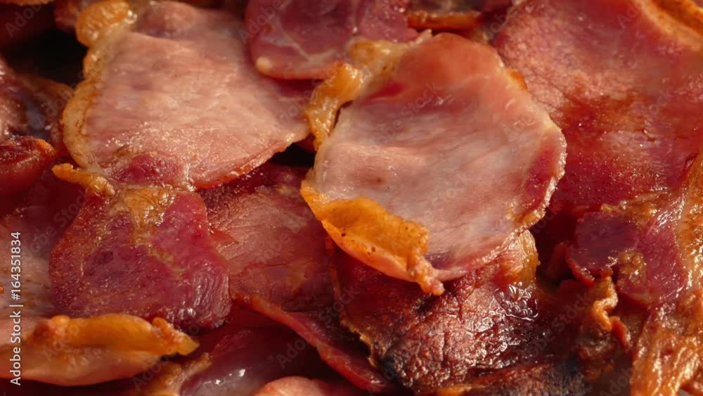 Crispy Bacon Closeup Crispy Bacon Closeup