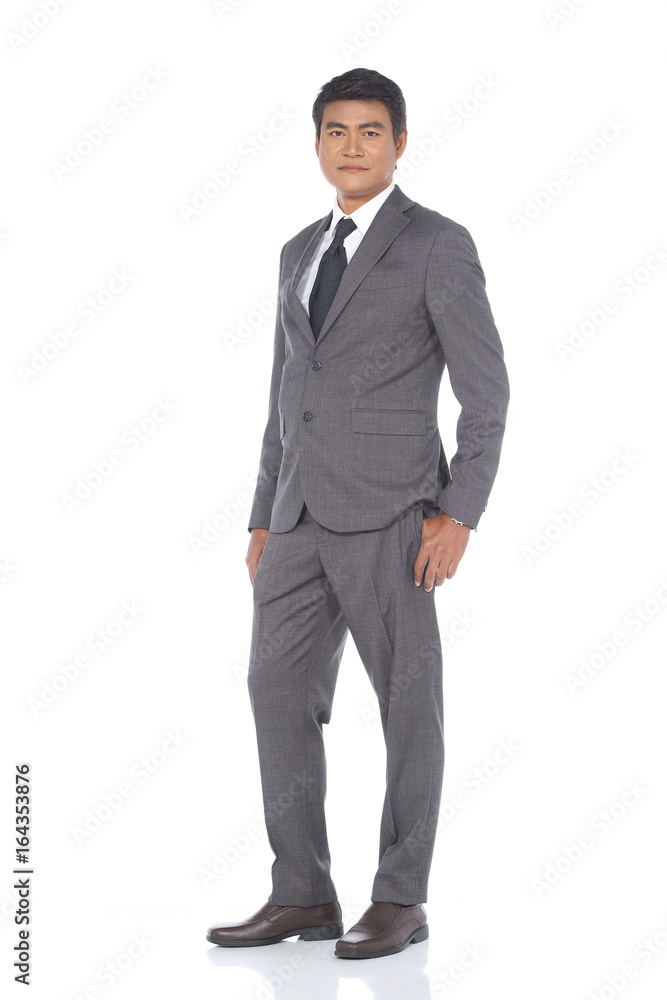 Full Length Snap Figure, Business Man Stand in Gray Suit pants and black shoes Full Length Snap Figure, Business Man Stand in Gray Suit pants and black shoes