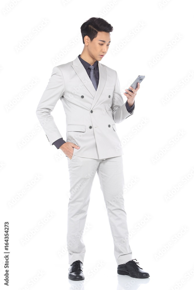 Full Length Snap Figure, Business Man Stand in Gray Suit pants and black shoes Full Length Snap Figure, Business Man Stand in Gray Suit pants and black shoes
