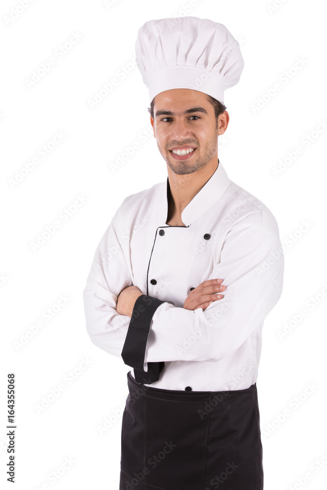Smiling young chef