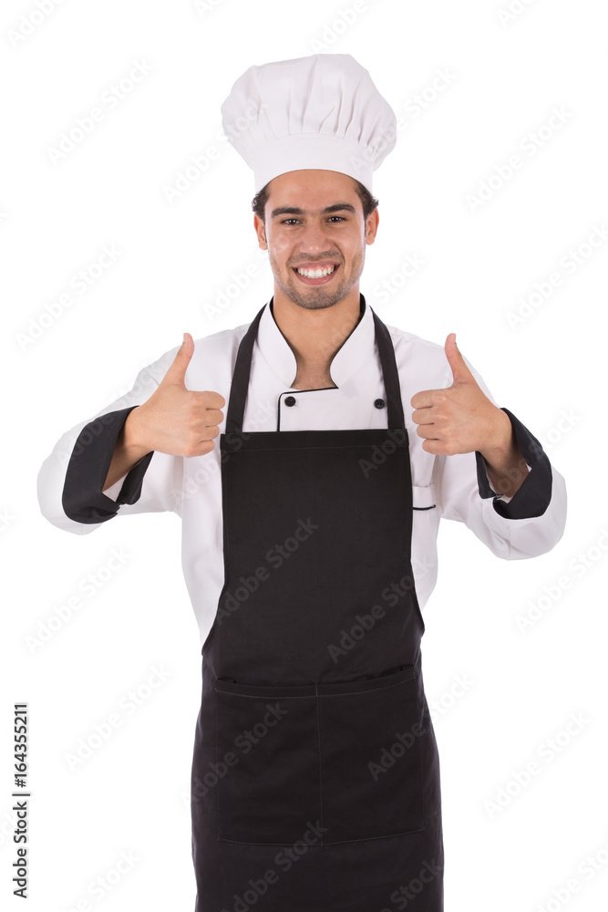 Smiling young chef