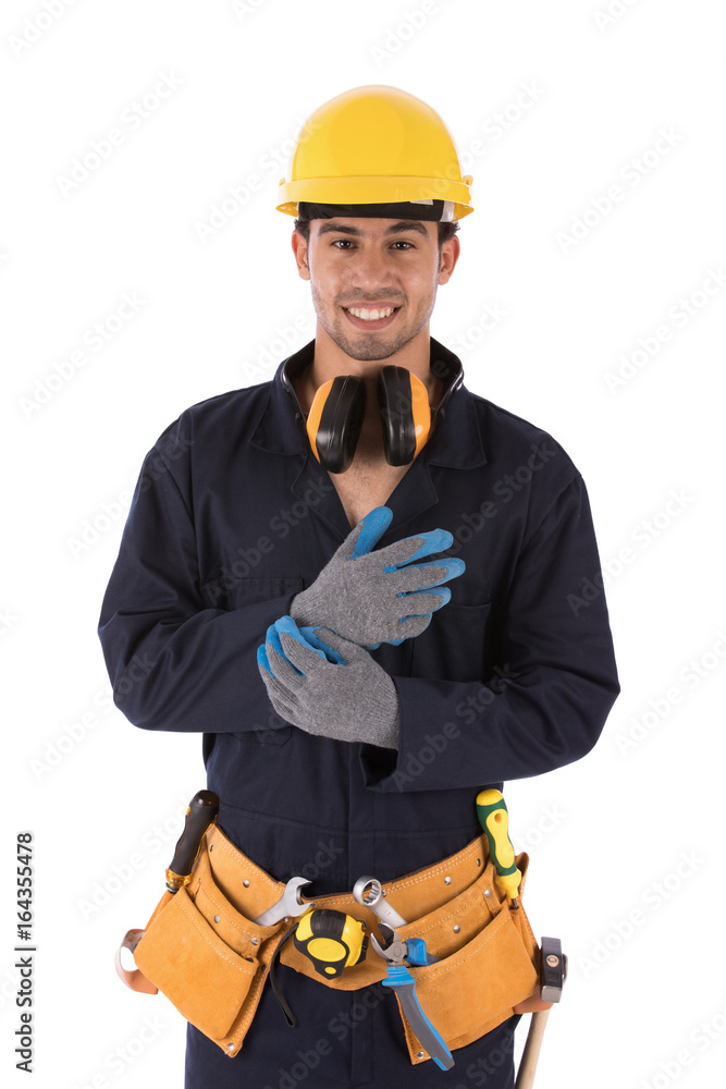 Smiling young worker Smiling young worker