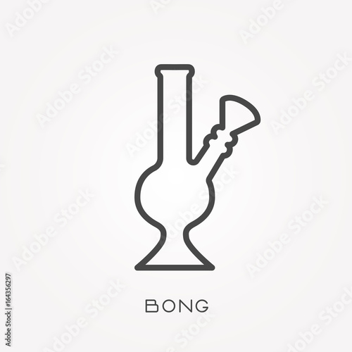 Line icon bong