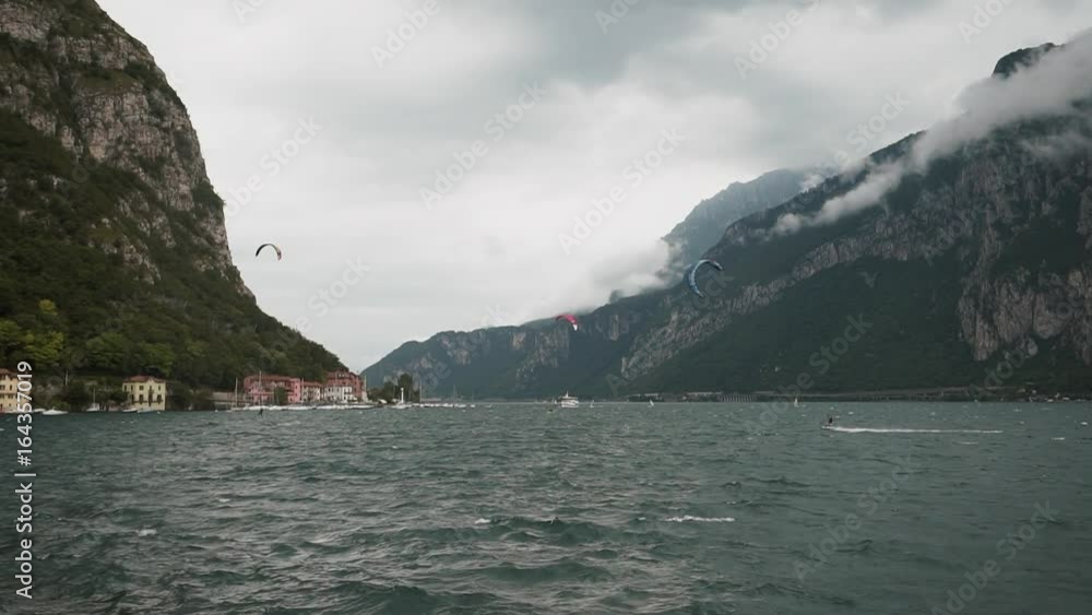 Kitesurfing On Lake Como Kitesurfing On Lake Como