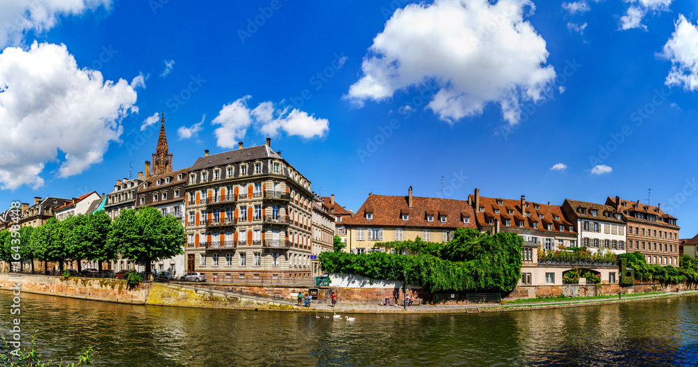 Classic historical architecture of Strasbourg city, Alsace