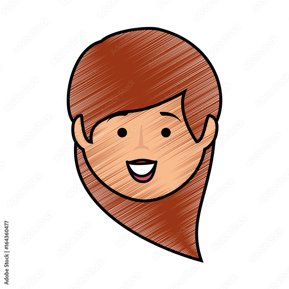 cartoon happy woman icon over white background colorful design vector illustration cartoon happy woman icon over white background colorful design vector illustration