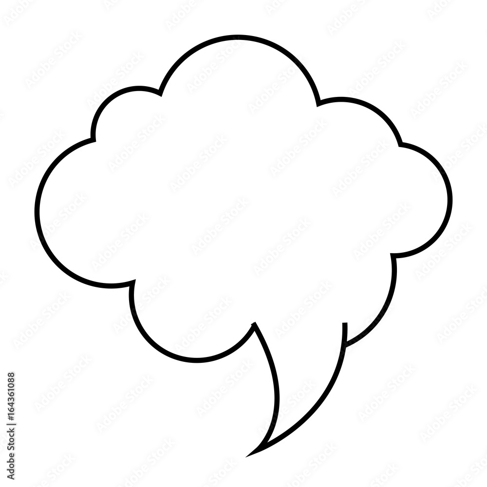 speech cloud icon over white background vector illustration speech cloud icon over white background vector illustration