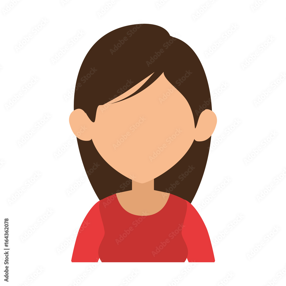 avatar woman icon over white background colorful design vector illustration avatar woman icon over white background colorful design vector illustration